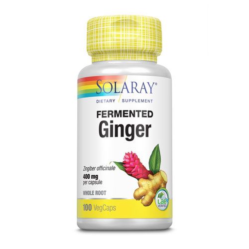 Solaray Fermented Ginger Root 400mg | 100 VegCaps