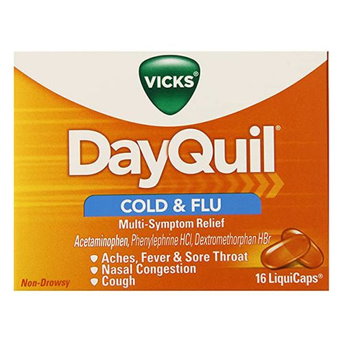 Vicks Dayquil Cold & Flu Relief LiquiCaps 16 ea