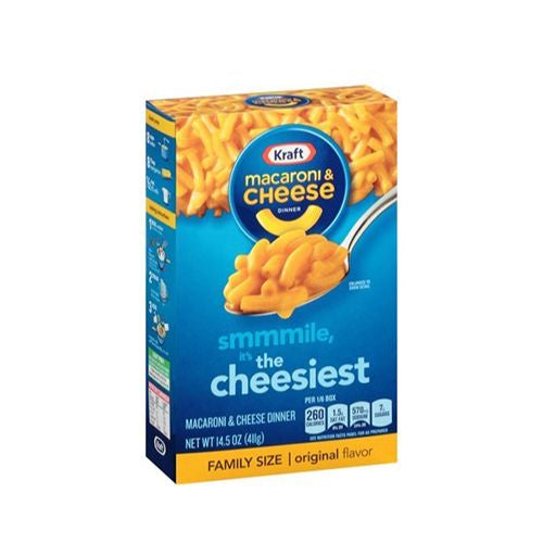 Kraft Original Macaroni & Cheese Dinner Family Size, 14.5 oz Box