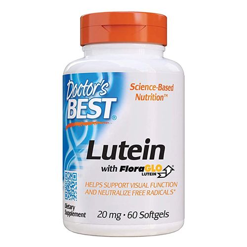 Doctor s Best Lutein with FloraGLO  Gluten Free  Vision Support  60 Softgels