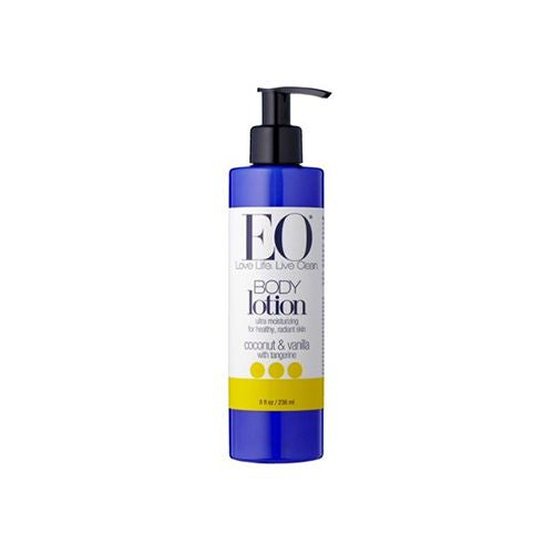 EO Body Lotion, Coconut and Vanilla with Tangerine, 8 Oz