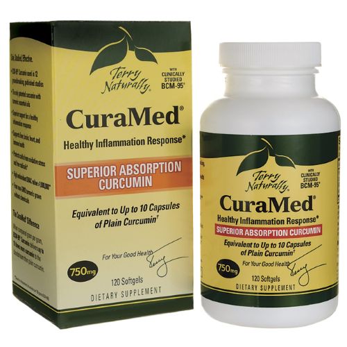 EuroPharma - Terry Naturally CuraMed with BCM-95 750 mg. - 120 Softgels