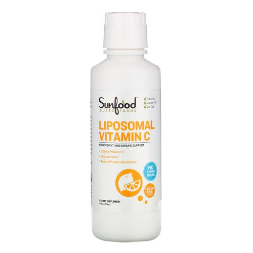 Sunfood Superfoods Liposomal Vitamin C- Liquid Supplement | Antioxidant & Immuni