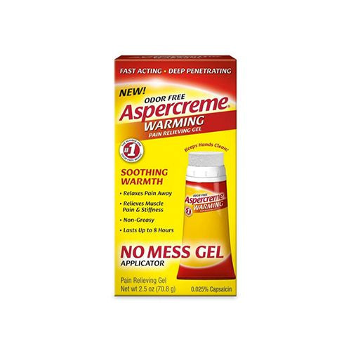 Aspercreme Warming Pain Relieving No-Mess Gel 2.5oz