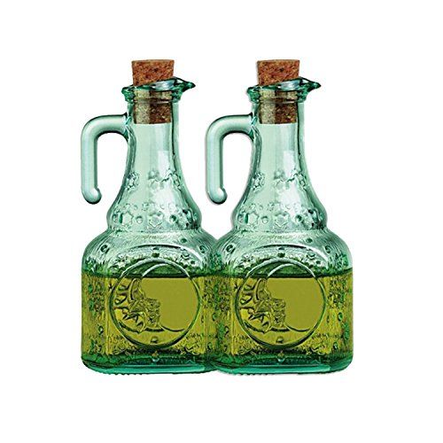 Grant Howard French Veggies Glass Oil and Vinegar Cruet, 16 Ounce