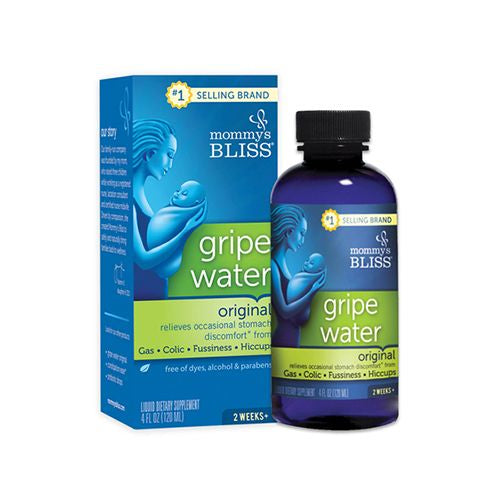 Mommy's Bliss Gripe Water for Babies with Gas, Colic or Stomach Discomfort - 4 fl oz