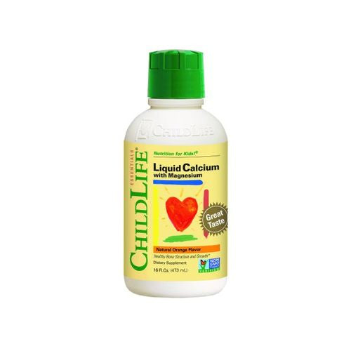 ChildLife Essentials Liquid Calcium + Magnesium Supplement  Orange  16 fl. oz.