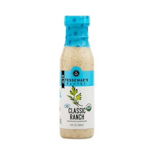 Tessemae's Organic No Sugar Added Classic Ranch Dressing & Marinade, 10 fl oz