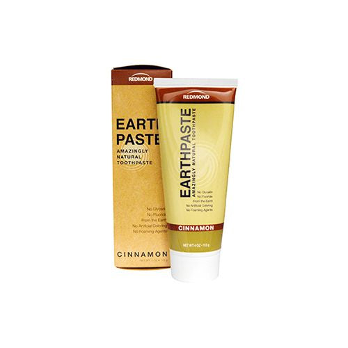 Redmond Earth Paste Natural Toothpaste  Cinnamon  4 Oz