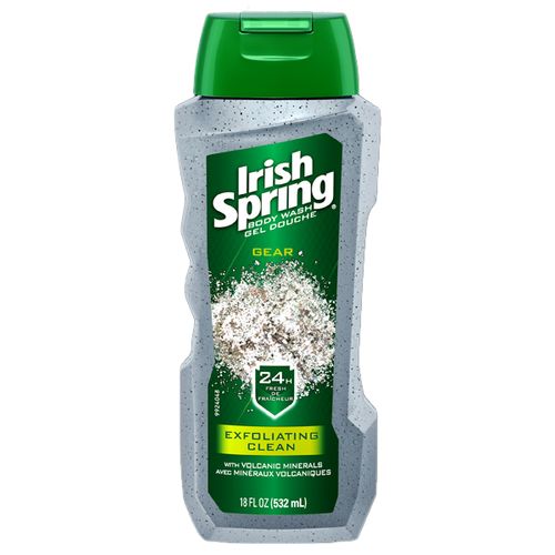 Irish Spring Exfoliating Body Wash for Men, Exfoliating Clean - 18 fl oz