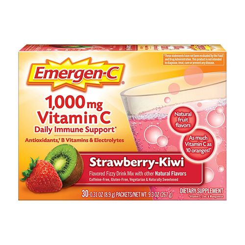 Emergen-C Vitamin C Supplement for Immune Support  Strawberry Kiwi  30 Ct
