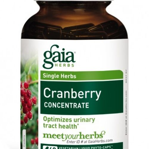 Gaia Herbs Cranberry Concentrate  Vegan Liquid Capsules  60 Count - Supports Urinary Tract Health  Cranberry Pills from Organic Cranberry Juice