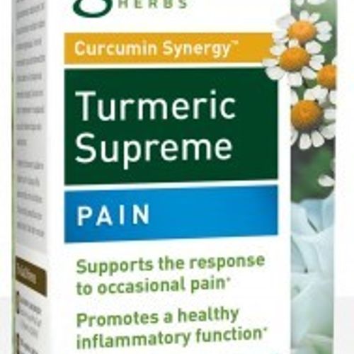 Gaia Herbs Turmeric Supreme Pain-Helps Provide Pain Relief of Occasional Aches&Pains-with Tumeric Black Pepper Devil’s Claw  Ginger Feverfew&More-60 Liquid Phyto-Capsules(30-Day Supply)