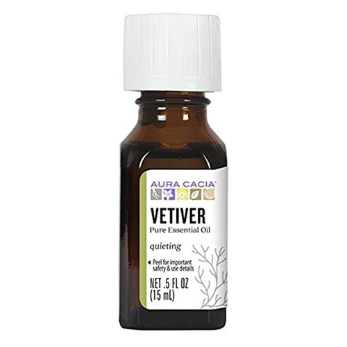 Aura Cacia Pure Essential Oil Vetiver 0.5 fl oz Liq