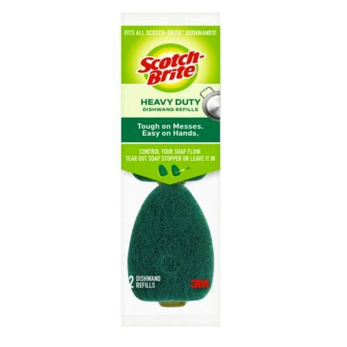 Scotch-Brite Heavy Duty Dishwand Refill Heads  2 Refills Total