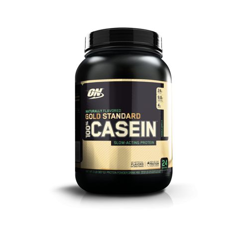 Optimum Nutrition  Gold Standard 100% Casein  24g Protein Powder  Naturally Flavored French Vanilla  2 lb