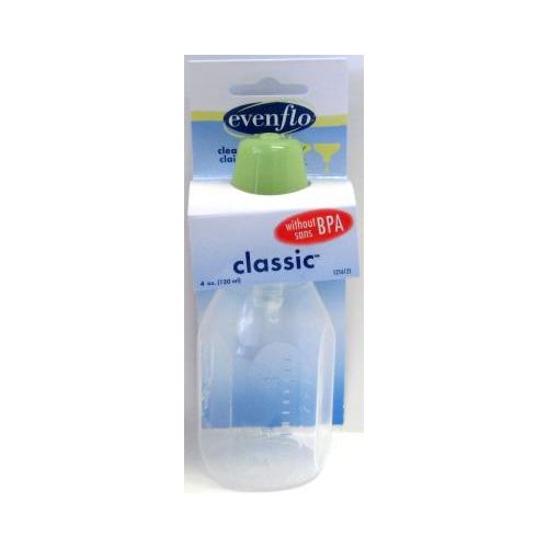 Evenflo Classic Clear Bottle without BPA, 4 Ounce