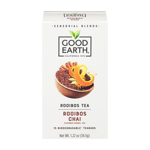 Good Earth Sensorial Blends Rooibos Chai Tea Bags Tea, 15 Count Tea Bags
