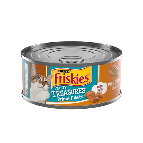 Purina Friskies Gravy Wet Cat Food, Tasty Treasures With Chicken & Liver - (24) 5.5 oz. Cans (B004INIUQQ)