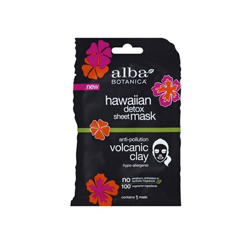 Alba Botanica Hawaiian Detox Anti-Pollution Volcanic Clay Sheet Mask  1 ct