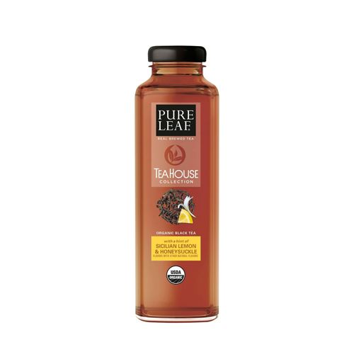 Pure Leaf, Organic Iced Tea, Sicilian Lemon & Honeysuckle, 14oz Bottles