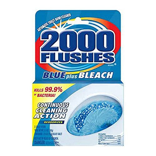 2000 Flushes Blue + Bleach Bowl Cleaner Tablets