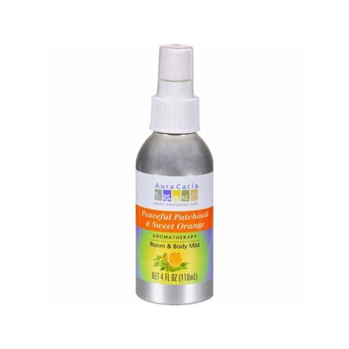 Aura Cacia, Aroma Mist Pcfl Patcho Swt Orn - 4oz