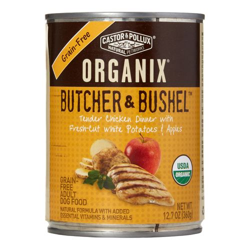 Castor & Pollux Organix Grain-Free Butcher & Bushel Tender Chicken Dinner Wet Dog Food, 12.7 oz