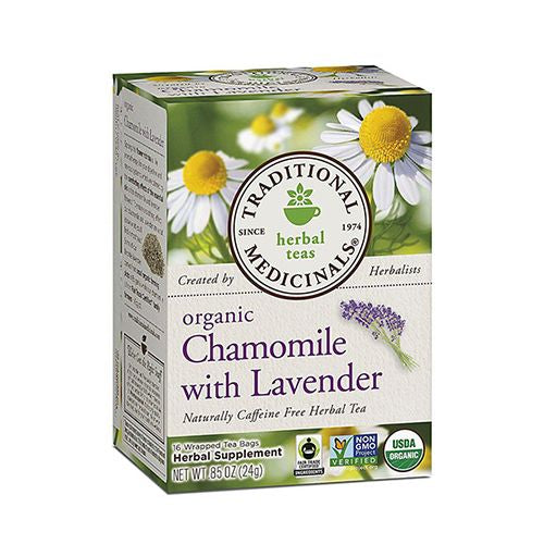 Traditional Medicinals, Tea Chamomile Lvndr Org - 16bg