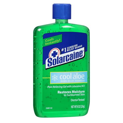 Solarcaine Cool Aloe Burn Relief with Aloe Vera, 8 Ounce Gel