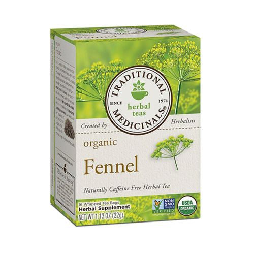 Traditional Medicinals, Tea Fennel Org - 16bg