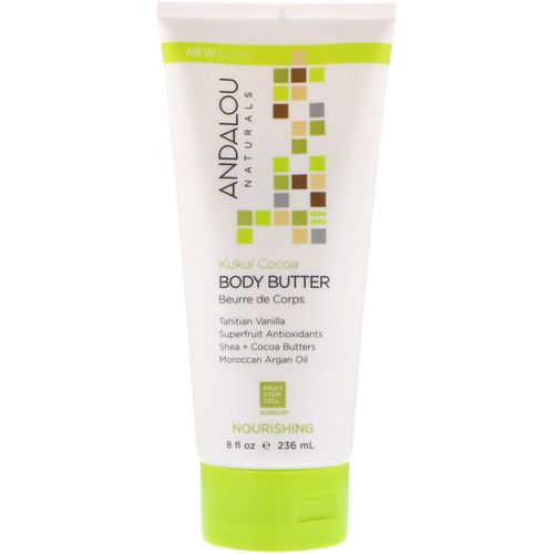 Andalou Naturals, Body Butter Nrshng Kukui Cocoa - 8oz