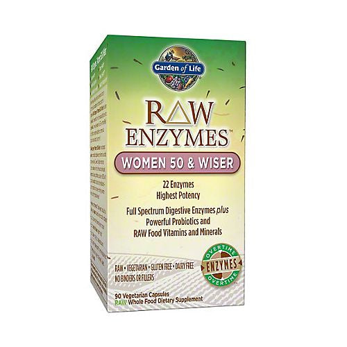Garden of Life Garden of Life Raw Enzymes Women 50 & Wiser  90 ea