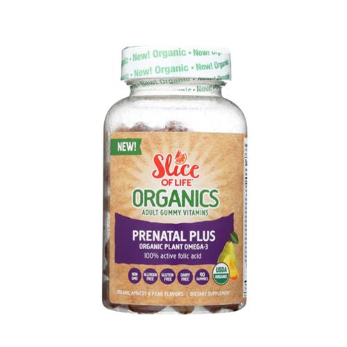 Slice Of Life Organics Prenatal Plus Gummy Vitamin, 90 Ea