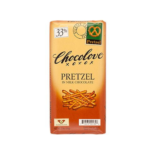 CHOCOLOVE, PRETZEL IN MILK CHOCOLATE