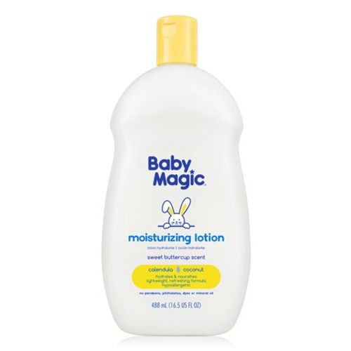 Baby Magic Moisturizing Baby Lotion  Soft Powder Scent  Hypoallergenic  16.5 oz.