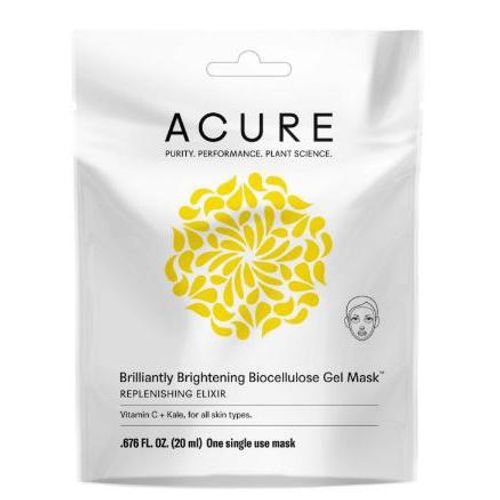 Acure Brightening Biocellulose Gel Mask Facial Treatment - 1ct
