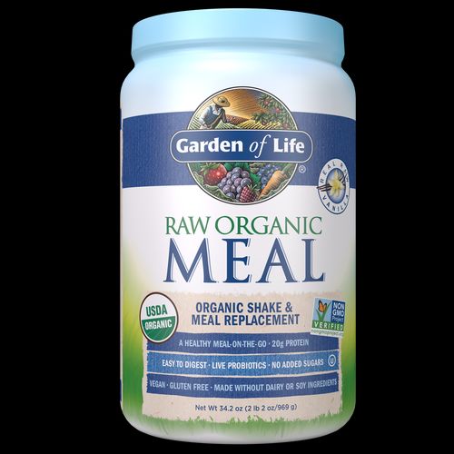 GARDEN OF LIFE, RAW MEAL, ORGANIC SHAKE & MEAL REPLACEMENT, VANILLA