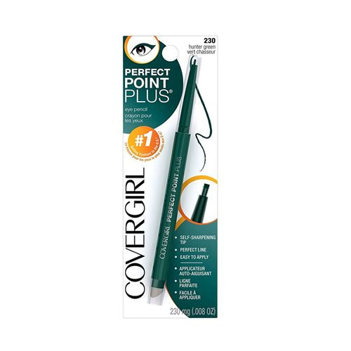 COVERGIRL Perfect Point PLUS Eyeliner Pencil, Hunter Green, .008 oz