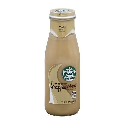 Starbucks Frappucino Vanilla Chilled Coffee Drink 9.5 Fluid Ounce Glass Bottle