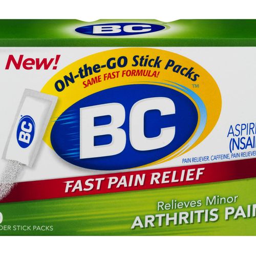 Full Box 24x Packs BC Powder Sticks Arthritis Aspirin Pain Relief 6 Stick Packs