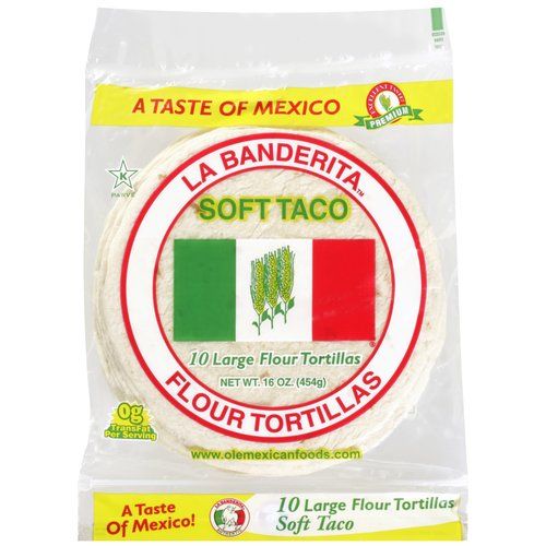 LA BANDERITA, SOFT TACO FLOUR TORTILLAS