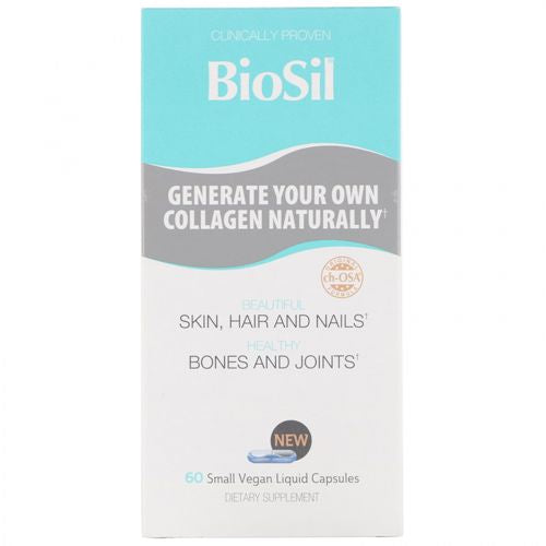 Biosil Natural Factors Advanced Collagen Generator 30 Vegan Liquid Capsules 9/21