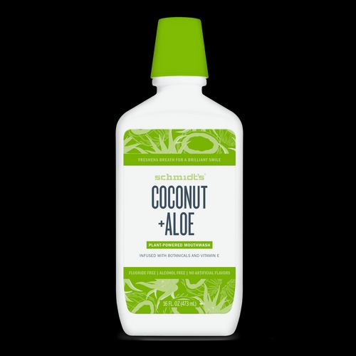 Schmidt s mouthwash Coconut + Aloe  16 oz