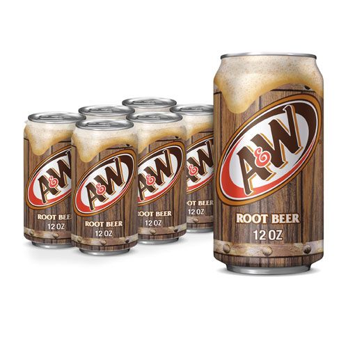 A&W Made with Aged Vanilla Root Beer, 12 Fl. Oz., 6 Count