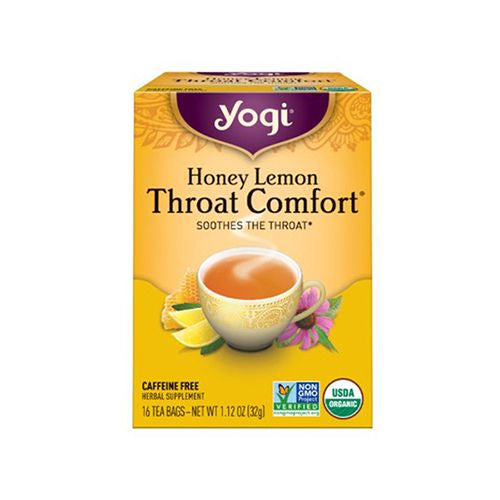 Yogi Tea, Honey Lemon Throat Comfort Tea, Tea Bags, 16 Ct, 1.12 OZ