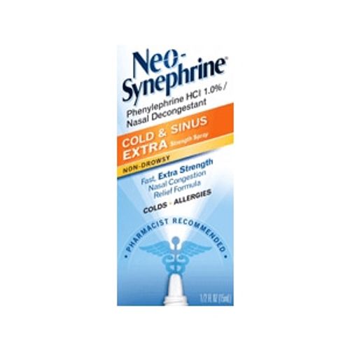 Neo-Synephrine Nasal Spray Extra Strength  Phenylephrine Nasal Spray  0.5 oz