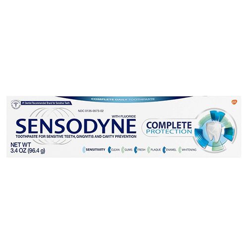 Sensodyne Complete Protection Sensitive Toothpaste  Mint  3.4 Oz