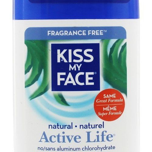 Active Life Fragrance-Free Deodorant Stick by Kiss My Face for Unisex - 2.48 oz Deodorant Stick