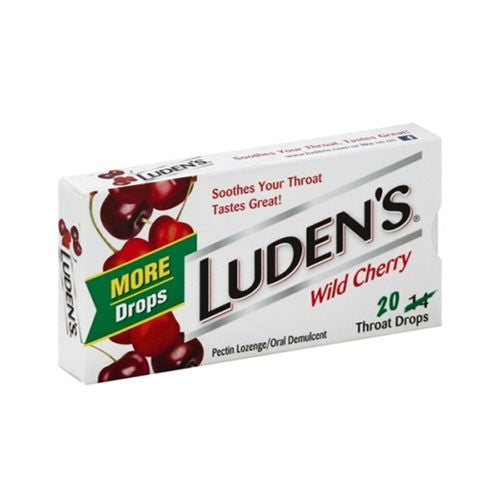 Luden's Wild Cherry Throat Drops | Deliciously Soothing | 20 Drops | 1 Box (B00ERDG8J8)